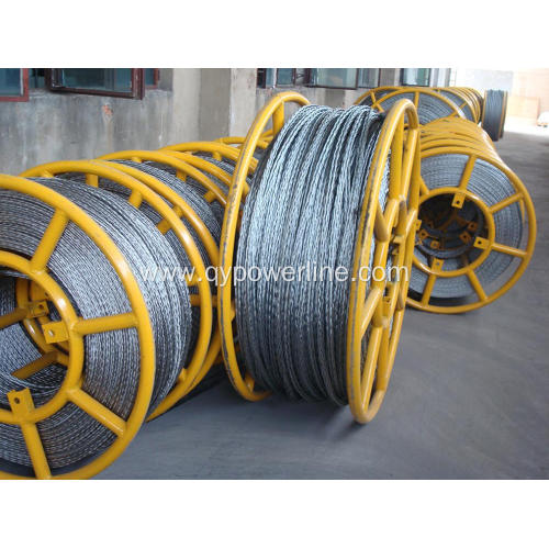 Anti twisting braided steel wire rope